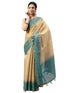 Vasthrlay Green Womens Ready To Wear One Minute Polyester Erode Zari Saree