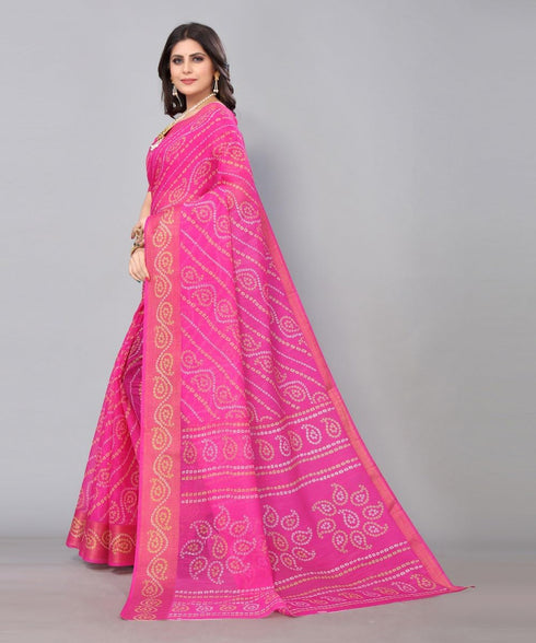 Vasthrlay Printed Yellow Jetpuri Ethnic Wear