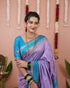 Vasthrlay Kanjivaram Jamun Red Contrast Traditional