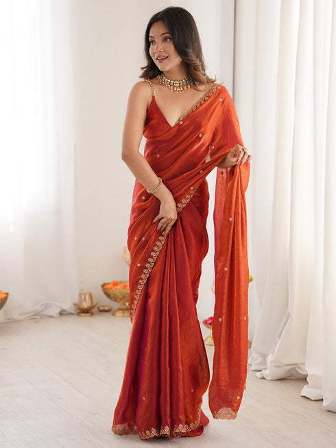 Vasthrlay Metallic Unstitched Designer Rt Ethnic Wear