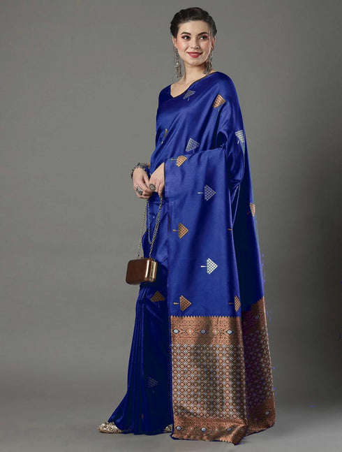 Vasthrlay Banarasi Unstitched Saree