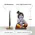 Little Krishna 2D Miniature Acrylic Statue – 5 Inch