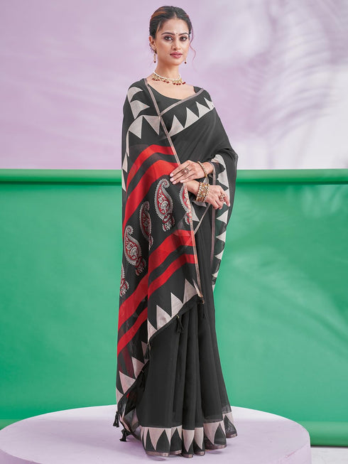 Vasthrlay Abstract Printed Unstitched Hs Ethnic Wear