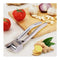 Garlic Crusher Presser Garlic Press Multi-Function Manual Portable Garlic Crusher Curved Garlic Ginger Mincer Stainless Steel Garlic Presser Grinding Slicer Squeeze Press Garlic