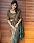 Vasthrlay Green Banarasi Saree