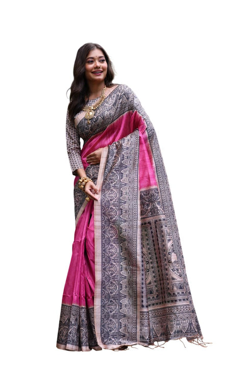 Vasthrlay Tussar Silk Saree