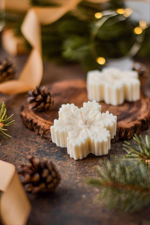 Christmas Snowflake Candle