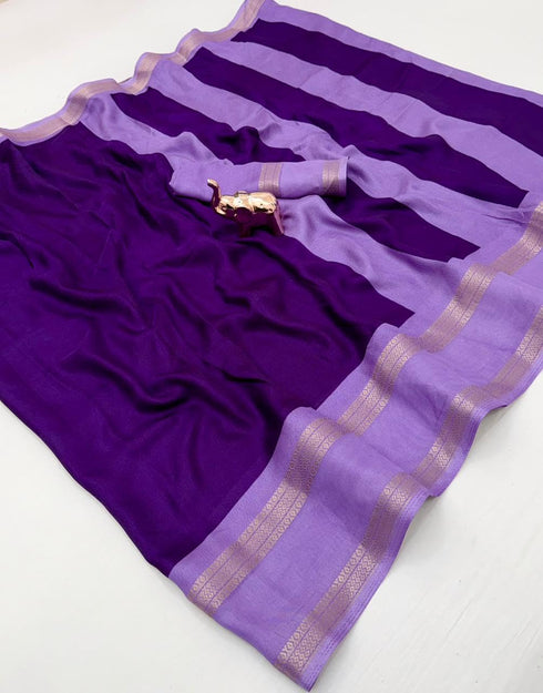 Vasthrlay Silk Saree Dark Blue