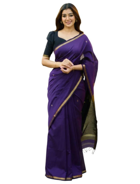 Vasthrlay Banarasi Unstitched Saree