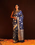 Vasthrlay Yellow Banarasi Wedding Saree