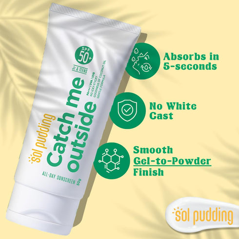 Sol Pudding Kids Sunscreen | SPF 50 PA+++ | UVA UVB