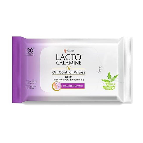 Lacto Calamine Oil Control Face Wipes-30 N