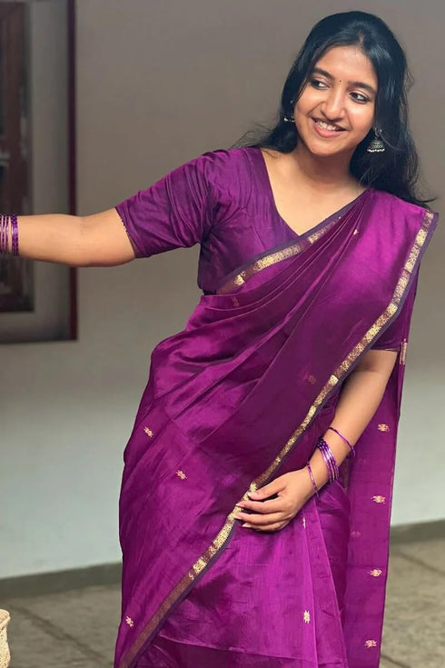 Vasthrlay Banarasi Unstitched Saree