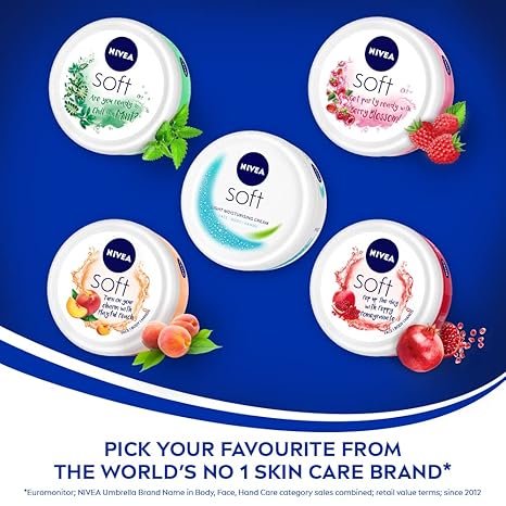 Nivea Soft Light Moisturising Cream Peppy Pomegranate