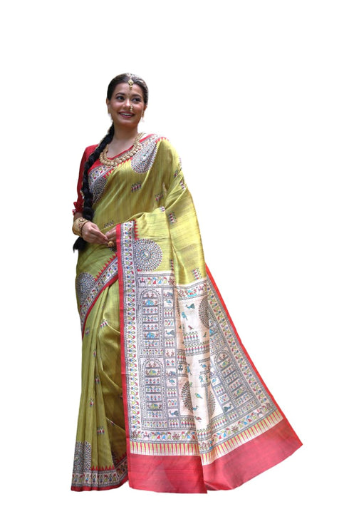 Vasthrlay Beautiful Kalamkari Contrast