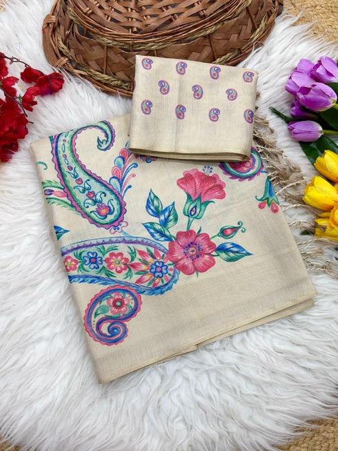 Vasthrlay Tussar Silk Saree