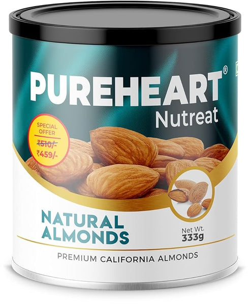 Pureheart Nutreat Natural Almonds Premium California Almond Nuts/Dry Fruit