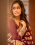Vasthrlay Maroon Banarasi Saree