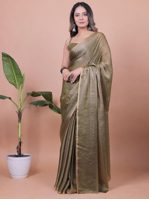 Vasthrlay Lavender Unstitched Saree