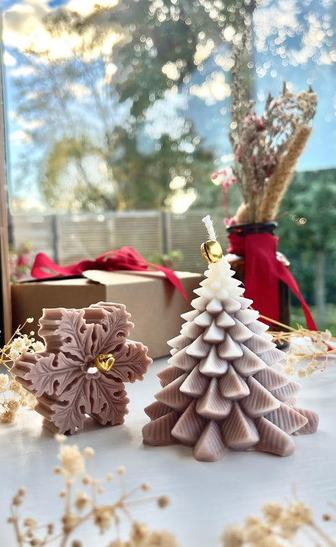 Christmas Tree Candle Set of 2