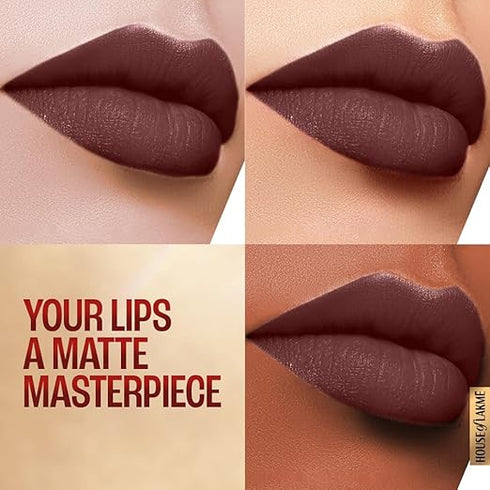 Lakme 9 to 5 Primer and Matte Lip Color Sangria Weekend |Black