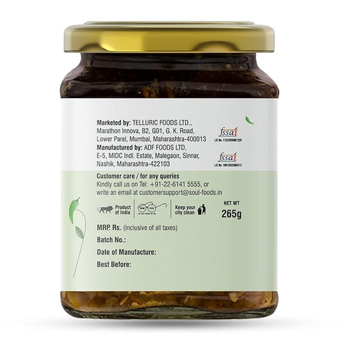 ADF Soul Green Chilli Pickle in Olive Oil