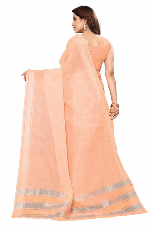 Vasthrlay Gold Unstitched Saree