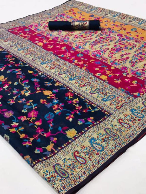 Vasthrlay Banarasi Border Saree