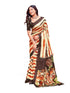 Vasthrlay Womens Abstract Unstitched Off White Saree