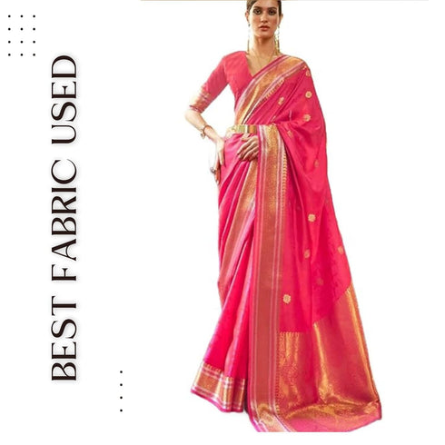 Vasthrlay Kanjivaram Unstitched Occasions Luxurious Saree