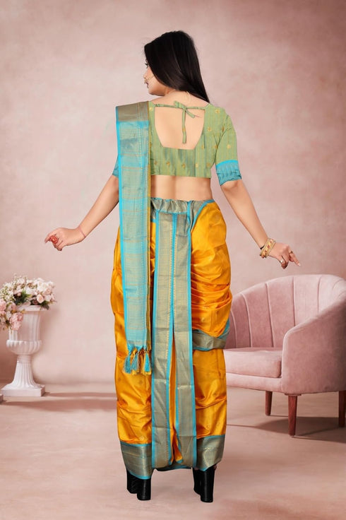 Vasthrlay Paithani Maharashtrian Contrast Traditional