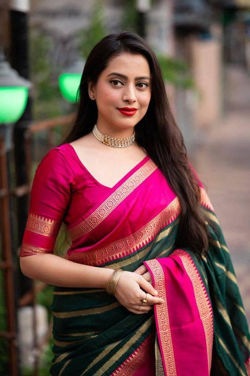 Vasthrlay Kanjivaram Unstitched Material Suitable Az Ys Og Chamkili Parent Maroon Ethnic Wear