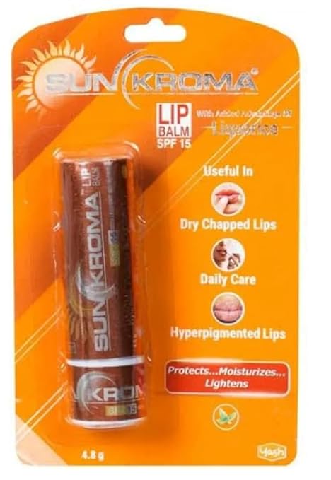 Sunkroma SPF 15 Lip Balm with Liquorice | For Dy & Chapped Lips