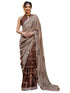 Vasthrlay Chiffon Bandhani Beige Saree
