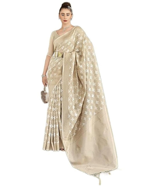 Vasthrlay Jacquard Unstitched Comfortable Stylish Saree