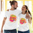 Vasthrlay Happy Holi Printed Drift Holi Couple T-Shirts