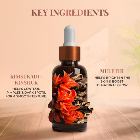 Just Herbs Kimsukadi Tail - Glow Boosting Facial Oil - QUIZ 15ml