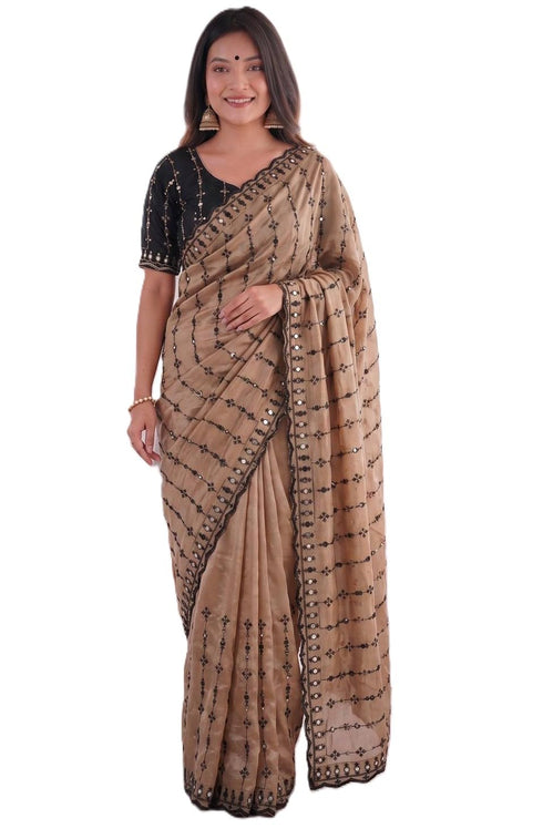 Vasthrlay Embroidery Unstitched Saree