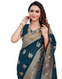 Vasthrlay Banarasi Kanjivaram Unstitched Pink Saree