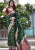 Vasthrlay Orange Kanjivaram Saree
