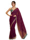 Vasthrlay Pink Georgette Embroidery Saree