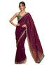 Vasthrlay Pink Georgette Embroidery Saree