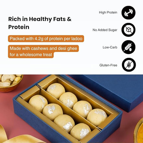Kilobeaters Sugar-Free Cashew Laddoo