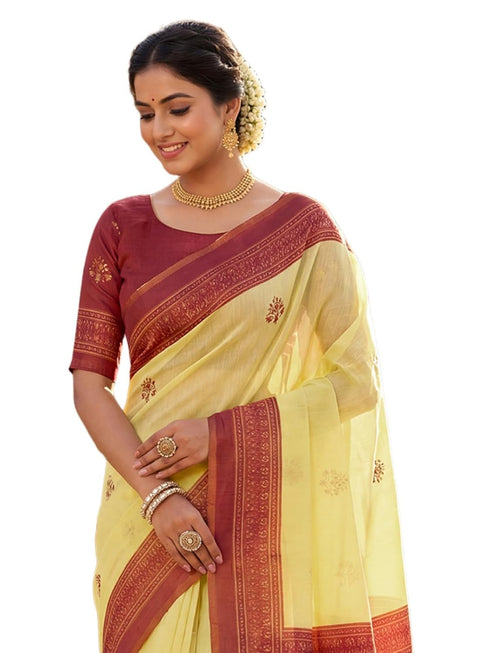 Vasthrlay Banglori Printed Dusty Saree
