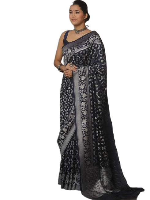 Vasthrlay Banarasi Unstitched Saree