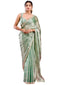 Vasthrlay Green Embroidery Saree