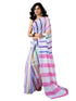 Vasthrlay Chanderi Printed Unstitched Teal Saree