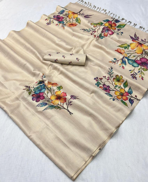 Vasthrlay Tussar Silk Saree