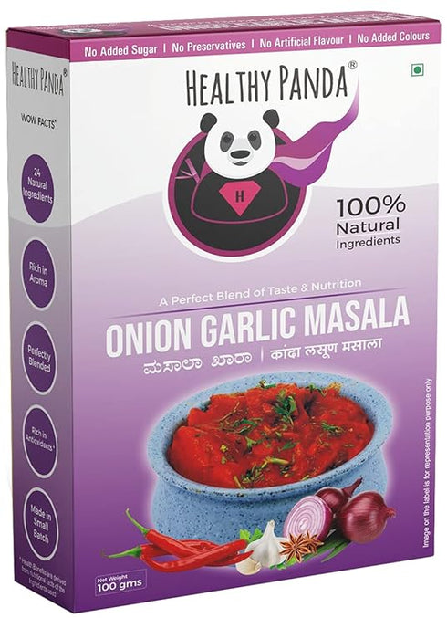 HEALTHY PANDA - 100Gm X 1 Each (200Gm) - Sambar Masala & Onion Garlic Masala
