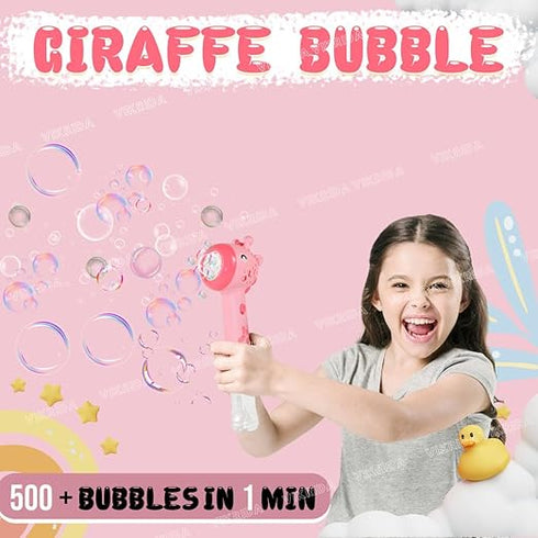 Giraffe Bubble Stick With Led Lights